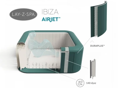 Bestway 60015 Lay-Z-Spa jacuzzi Ibiza