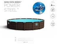 Bestway 56977 Bazén s konstrukcí 549 x 122 cm RATAN, 10 v 1