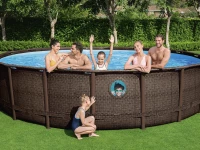 Bestway 56977 Bazén s konstrukcí 549 x 122 cm RATAN, 10 v 1