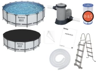 Bestway 5612Z Zahradní bazén Steel Pro MAX 4.88mx 1.22m Pool Set s kartušovou filtrací