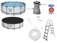 Bestway 5612X Zahradní bazén Steel Pro Max 4,27 x 1,22 m s příslušenstvím