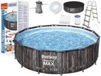 Bestway 5614Z Záhradný bazén Steel Pre Max Wood 4,27 x 1,07 m s príslušenstvom
