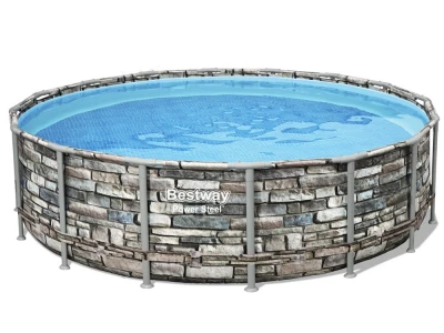 Bestway 56966 Bazén s konštrukciou Power Steel Stone 488 x 122 cm