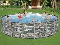 Bestway 56886 Bazén Power Steel Stone 5,49 x 1,32 m 11 v 1