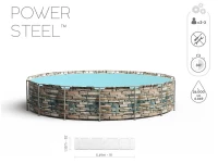 Bestway 56886 Bazén Power Steel Stone 5,49 x 1,32 m 11 v 1