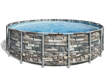 Bestway 56886 Bazén Power Steel Stone 5,49 x 1,32 m 11 v 1