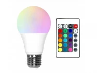 Fedus 2009 LED žiarovka RGB s diaľkovým ovládaním E27 9W