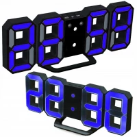 Verk 01458 Digitálne LED hodiny modré
