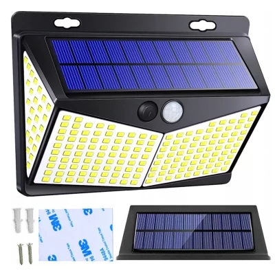 Pronett XJ3854 Solární venkovní osvětlení s pohybovým senzorem, 208 LED