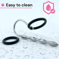 Sensual Dilatátor Penis plug 13 cm stříbrná