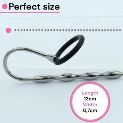 Sensual Dilatátor Penis plug 13 cm stříbrná