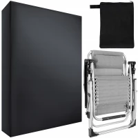 ISO Krycí plachta na zahradní lehátka 70 x 30 x 100 cm 1 ks černá