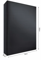 ISO Krycí plachta na zahradní lehátka 70 x 30 x 100 cm 1 ks černá