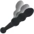 Sensual Obojstranné análne dildo 19 cm