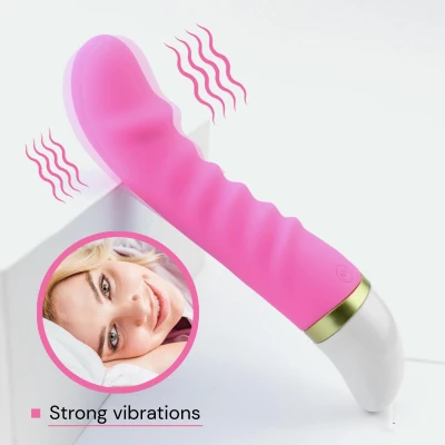Sensual Vibrátor Silicone 19 cm svetlo ružová