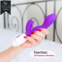 Sensual W36 Vibrátor 21 cm, 30 vibračních režimů, fialový