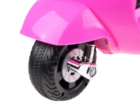 Joko PA0238 Dětský elektrický skútr Vespa růžový