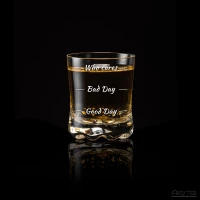 Froster Dárkový Set Elegantní sklenice na whisky 2 ks Who cares? čirá