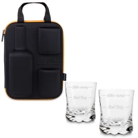 Froster Dárkový Set Elegantní sklenice na whisky 2 ks Who cares? čirá
