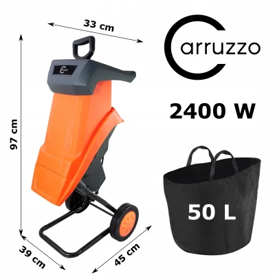 Carruzzo Zahradní drtič větví elektrický 2400 W