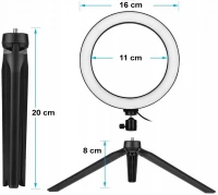 G12A Prstencová LED Lampa so statívom