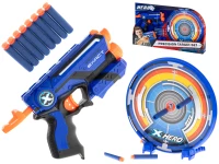 KIK Dětská pistole NERF + 8 nábojů a terč