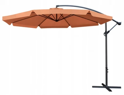 Malatec 12169 Slunečník s boční nohou 350 cm hnědý