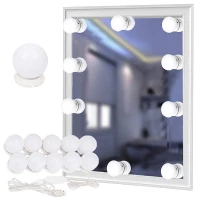Verk 01599 Led světla na zrcadlo k toaletnímu stolku 10 ks