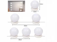 Verk 01599 Led světla na zrcadlo k toaletnímu stolku 10 ks