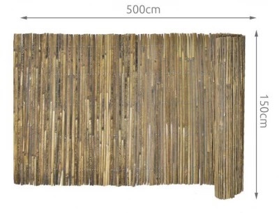 ISO Záhradná zástena bambus 1,5 x 5 m