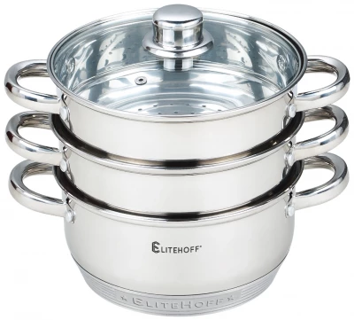 Elitehoff E-4706 Hrnec na vaření v páře 24 cm 5 l