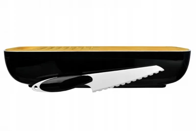 EliteHoff E-6003 Chlebník s nožom čierny