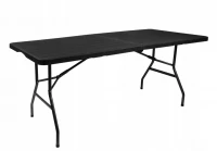 Gardlov 12280 Skladací stôl 180 x 74 cm, čierny