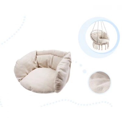 KIK KX7629 Závěsné křeslo s třásněmi a sedákem 80 cm 