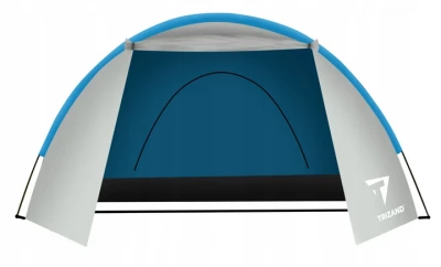 Trizand 12572 Stan pro 3 osoby 120 x 220 x 370 cm modrostříbrný