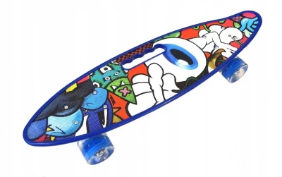Azar Detský skateboard s potlačou 59 x 16 cm