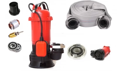 Azar OX-7002 Ponorné čerpadlo na vodu s 20 m požiarnou hadicou 1,6 kW