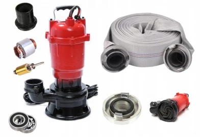 Azar OX-7001 Ponorné čerpadlo na vodu s 20 m požární hadicí 1,6 kW