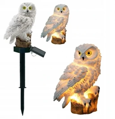 Azar 669 Zahradní solární lampa sova