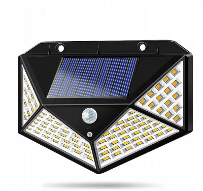 Azar 656 Solární venkovní osvětlení 100 LED s pohybovým senzorem