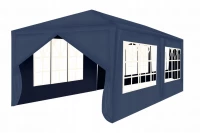 Malatec 12869 Záhradný párty stan 3 x 6 m + 6 bočných stien modrý