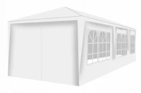 Malatec 12872 Záhradný párty stan 3 x 9 m + 8 bočných stien biely