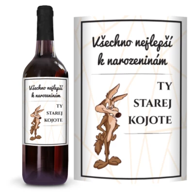 Ahome Víno Všechno nejlepší k narozeninám ty starý kojote 0,75l