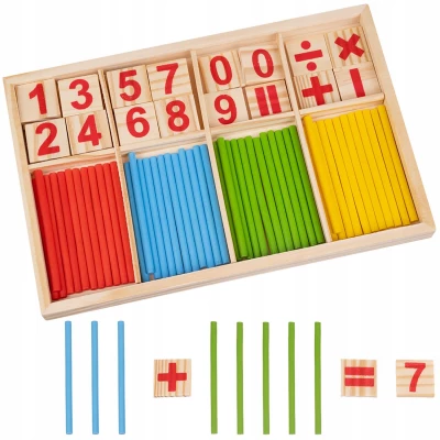 Kruzzel Montessori Drevená vzdelávacia hra s číslami