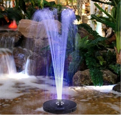 Azar Solárne fontána k záhradnému jazierku LED