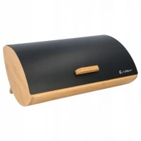 EliteHoff E-6010 Chlebník bambus s dózami černý