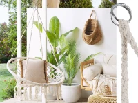 Verk 01430 Závěsné křeslo s třásněmi 60 cm bílá