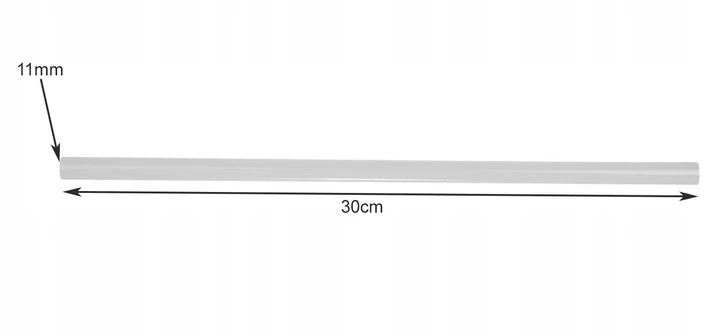 Bigstren Tavné tyčinky 11 x 300 mm 1 kg bílé
