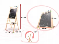 KIK KX6489 Oboustranná magnetická křídová tabule