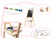 KIK KX6489 Oboustranná magnetická křídová tabule